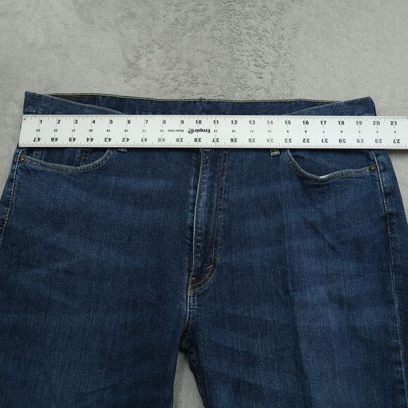 Levi's 514 Jeans Mens Size 40x30 Blue Classic Straight Denim Pants Dark Wash - Picture 13 of 16